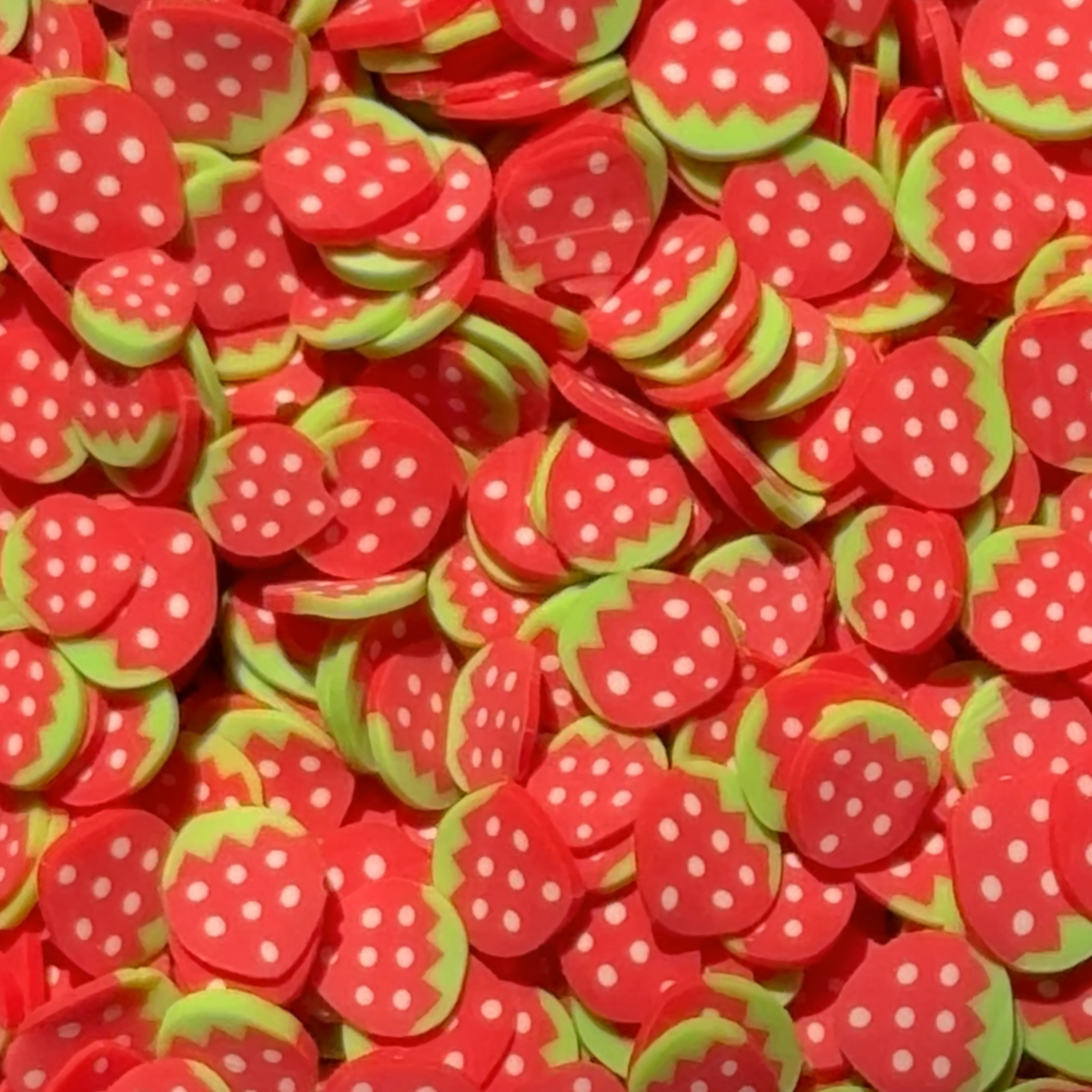 Strawberries Polymer Clay 5mm