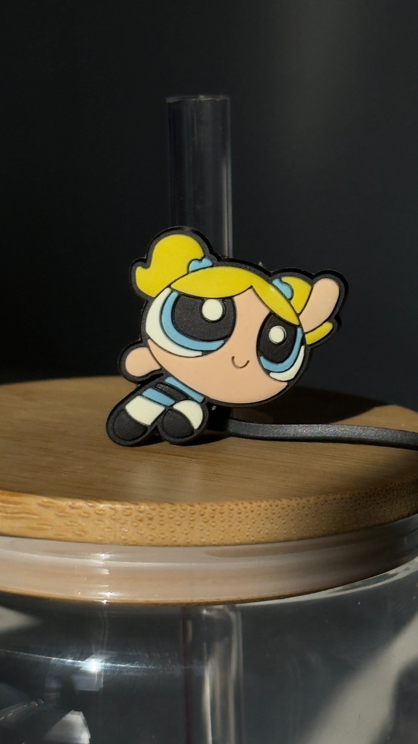 Bubbles PowerPuff Girls Straw Topper