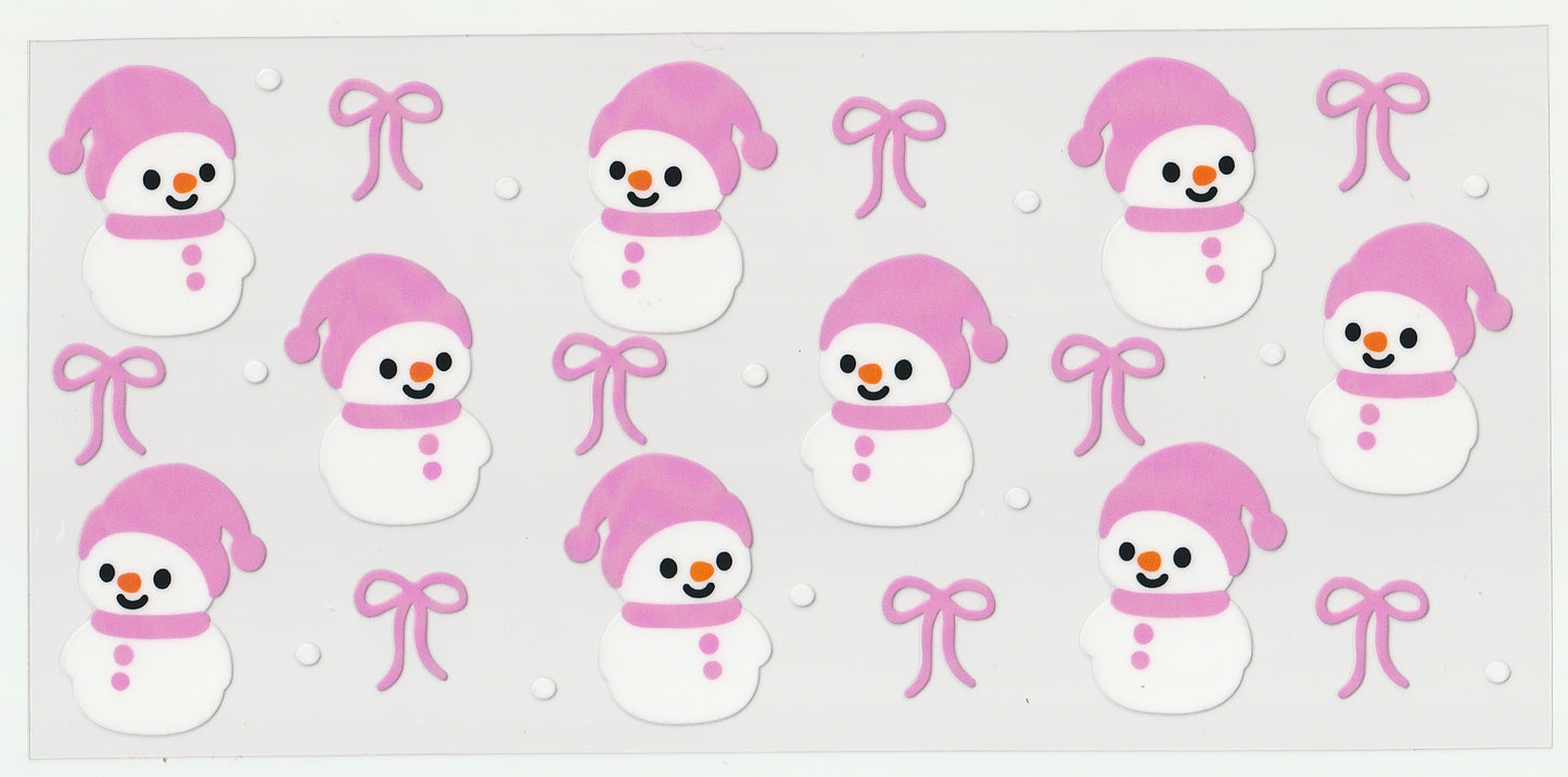 Snowman with bows