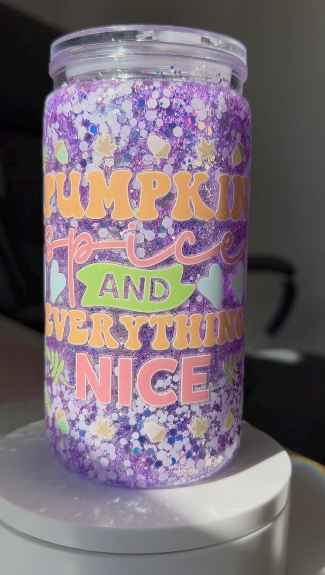 Pumpkin Spice And Everything Nice SnowGlobe Tumbler