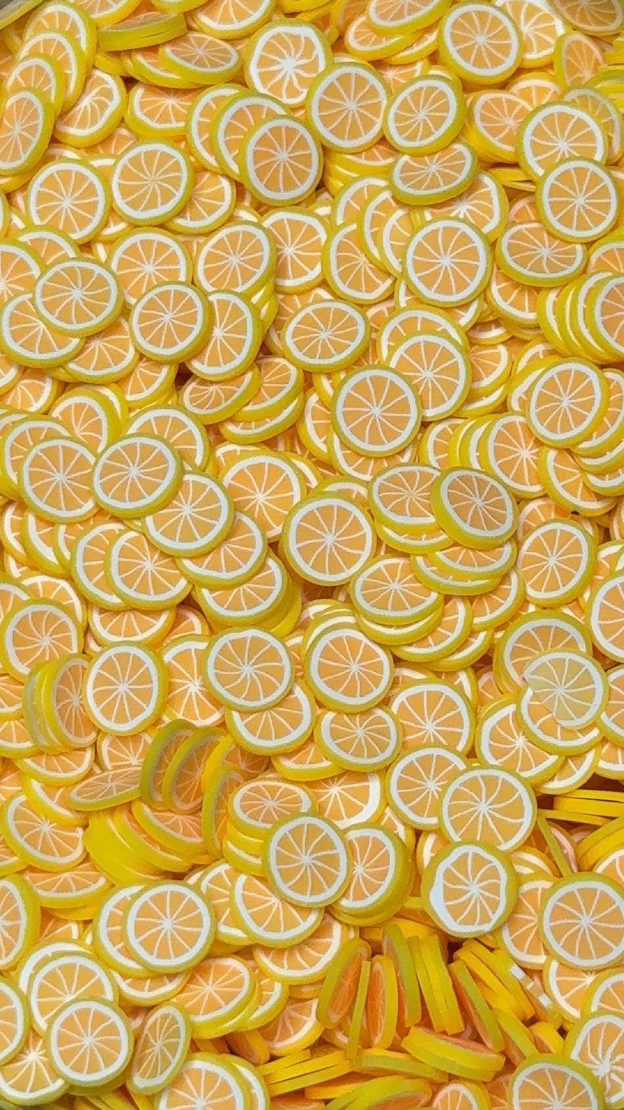 Sunny Lemon Slices Polymer Clay 5mm