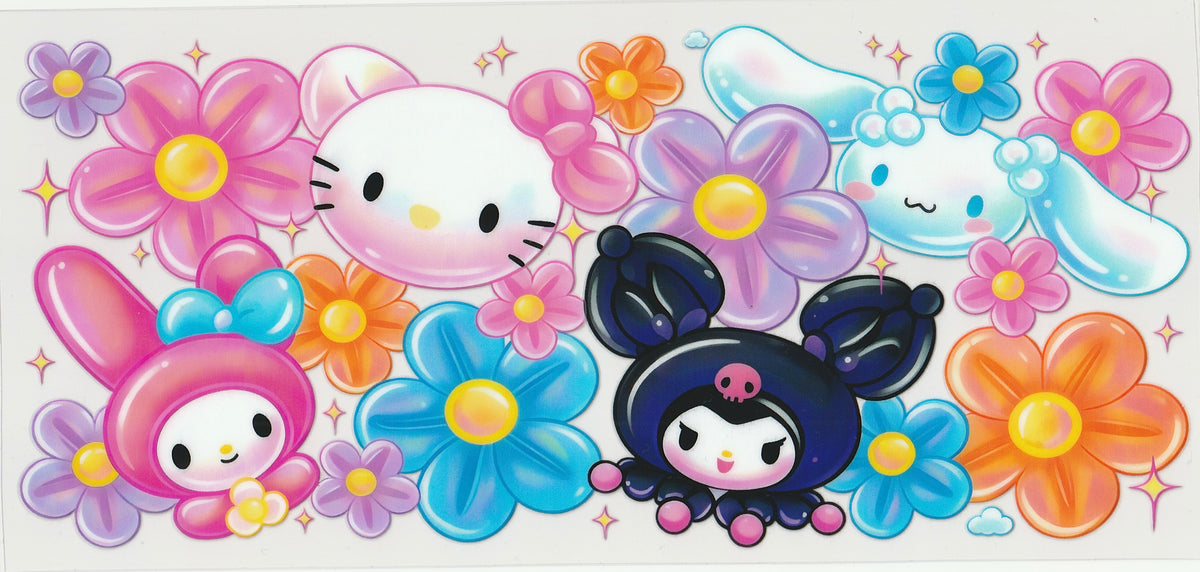 Sanrio UV DTF Cup Wrap | 16oz Cup Decal