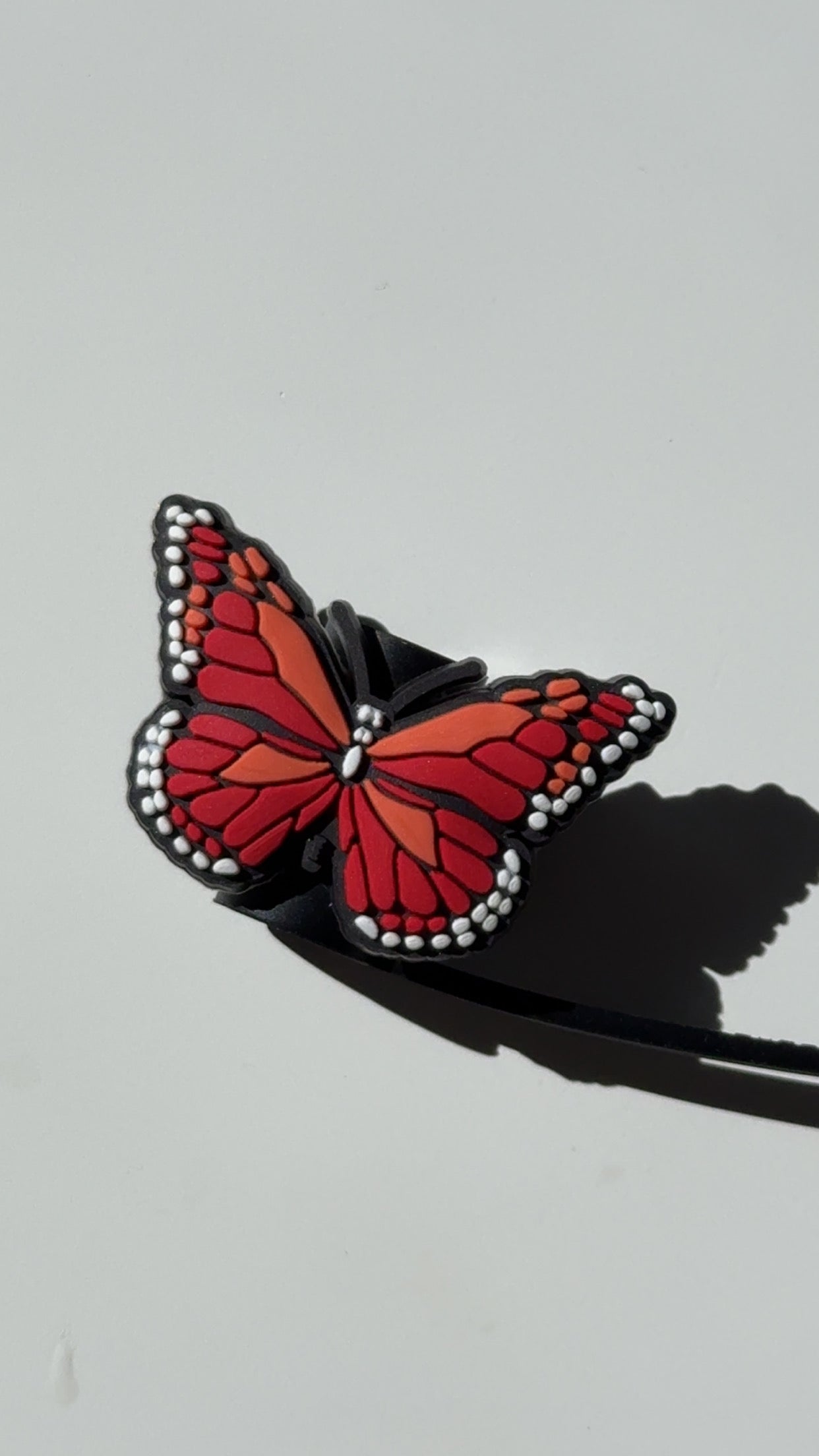 Red Butterfly Straw Topper