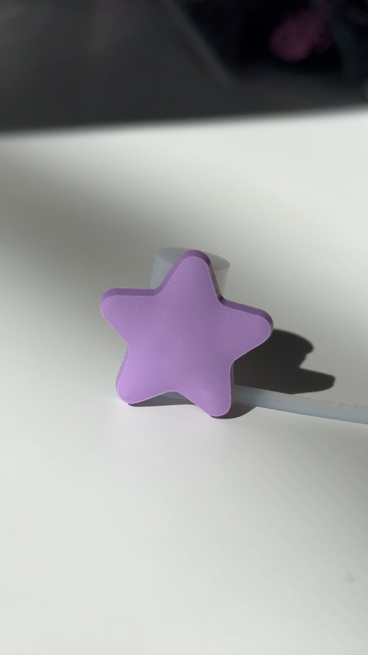 Purple Star Straw Topper