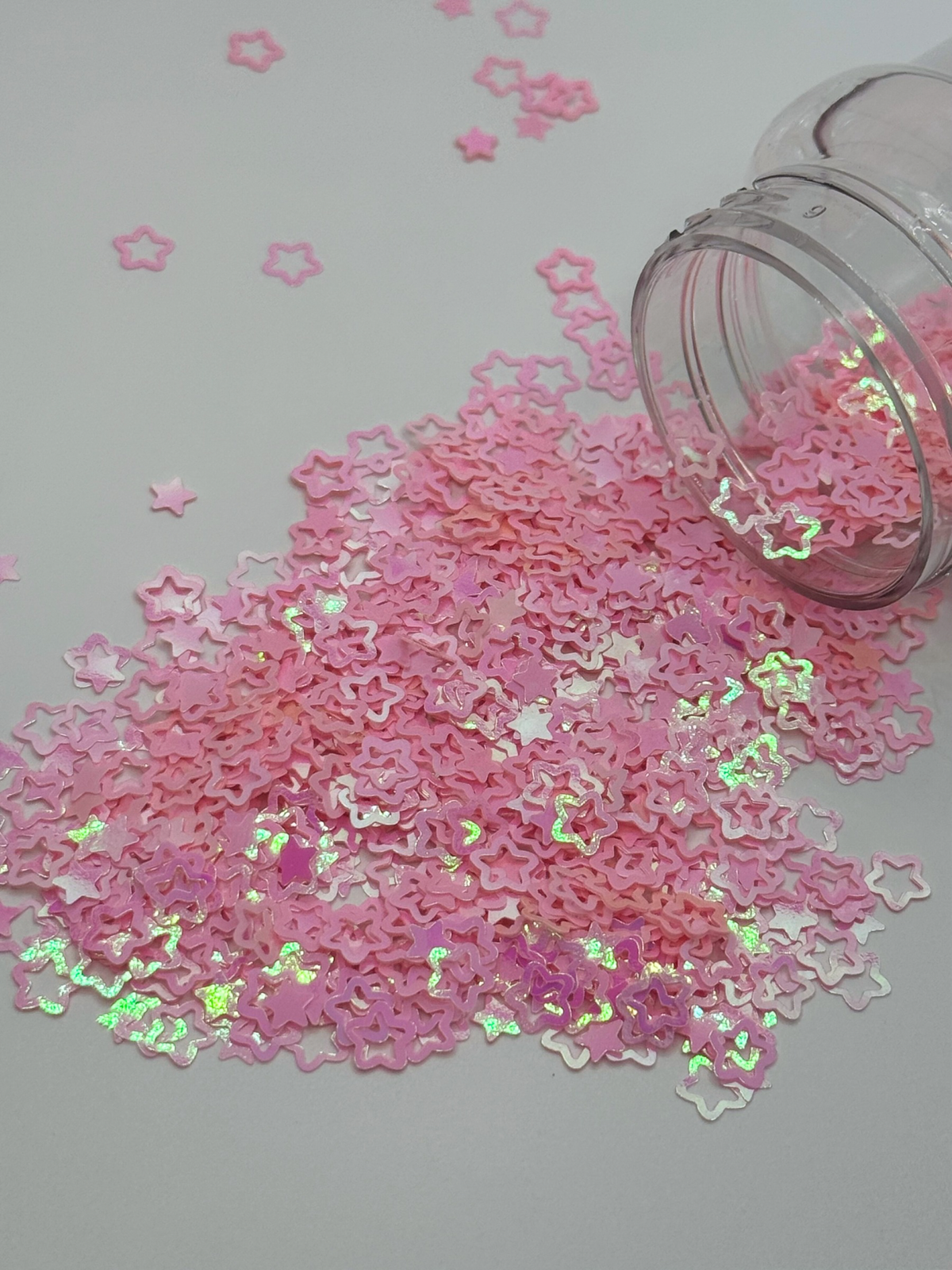 Stars Glitter Shapes| Pink Glitter for SnowGlobe Tumblers
