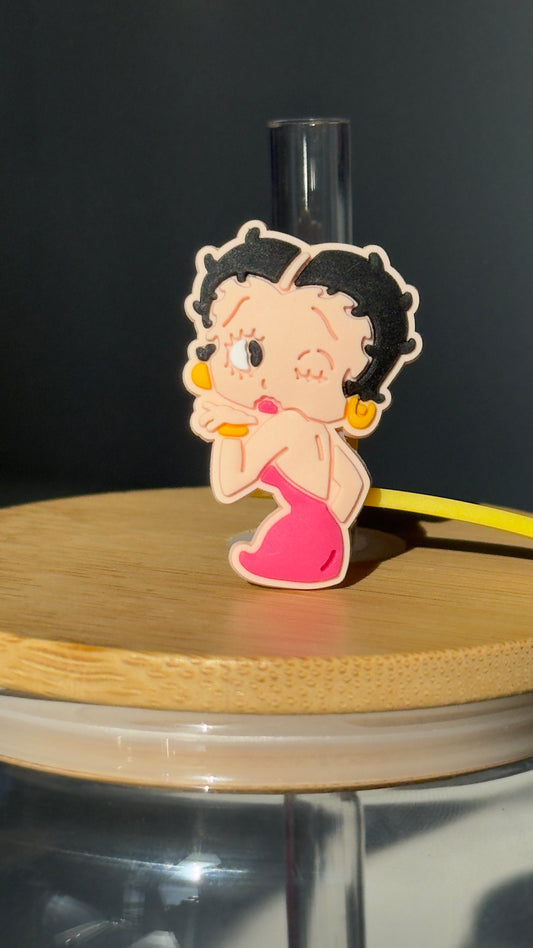Betty Boop Straw Topper