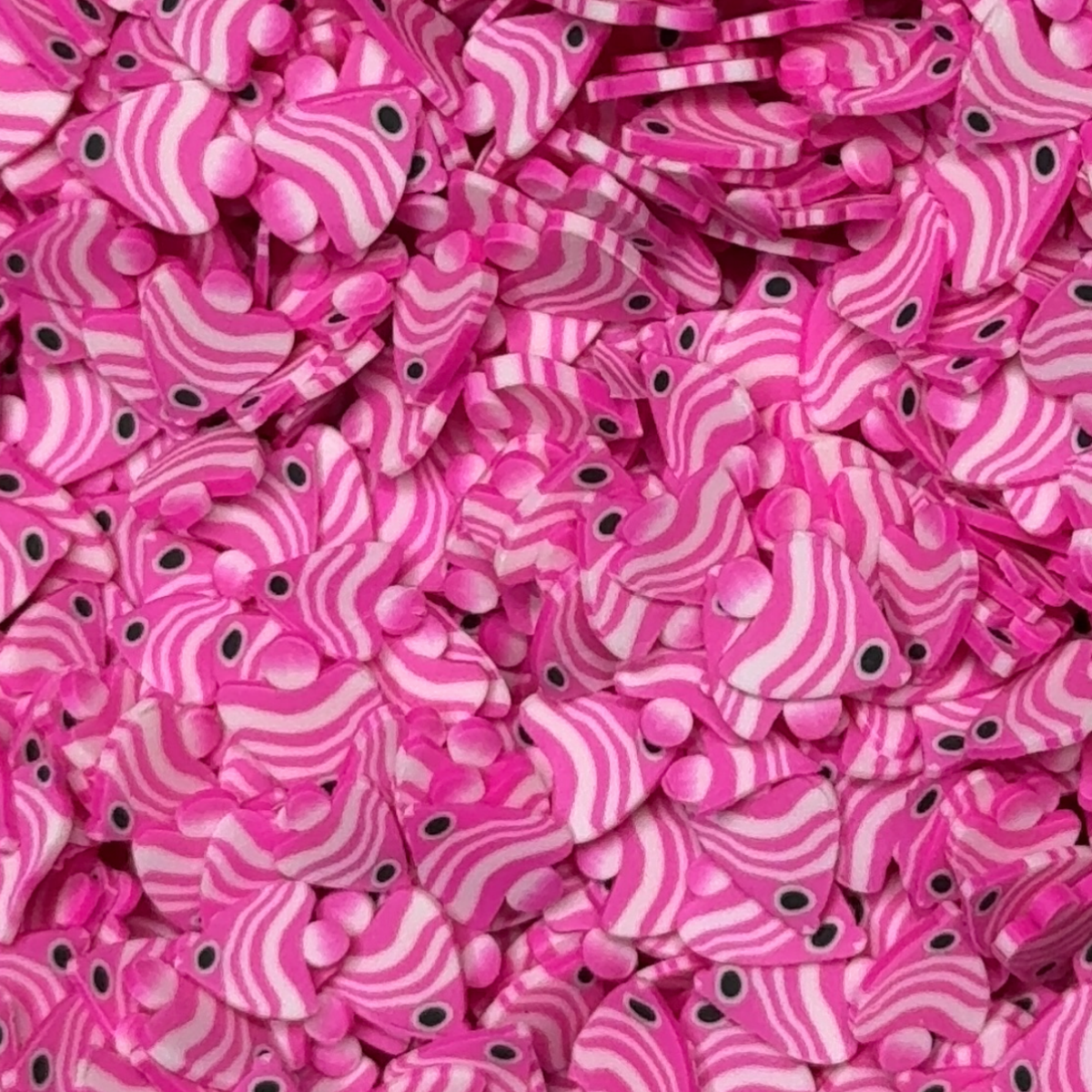 Pink Fish Polymer Clay 5mm