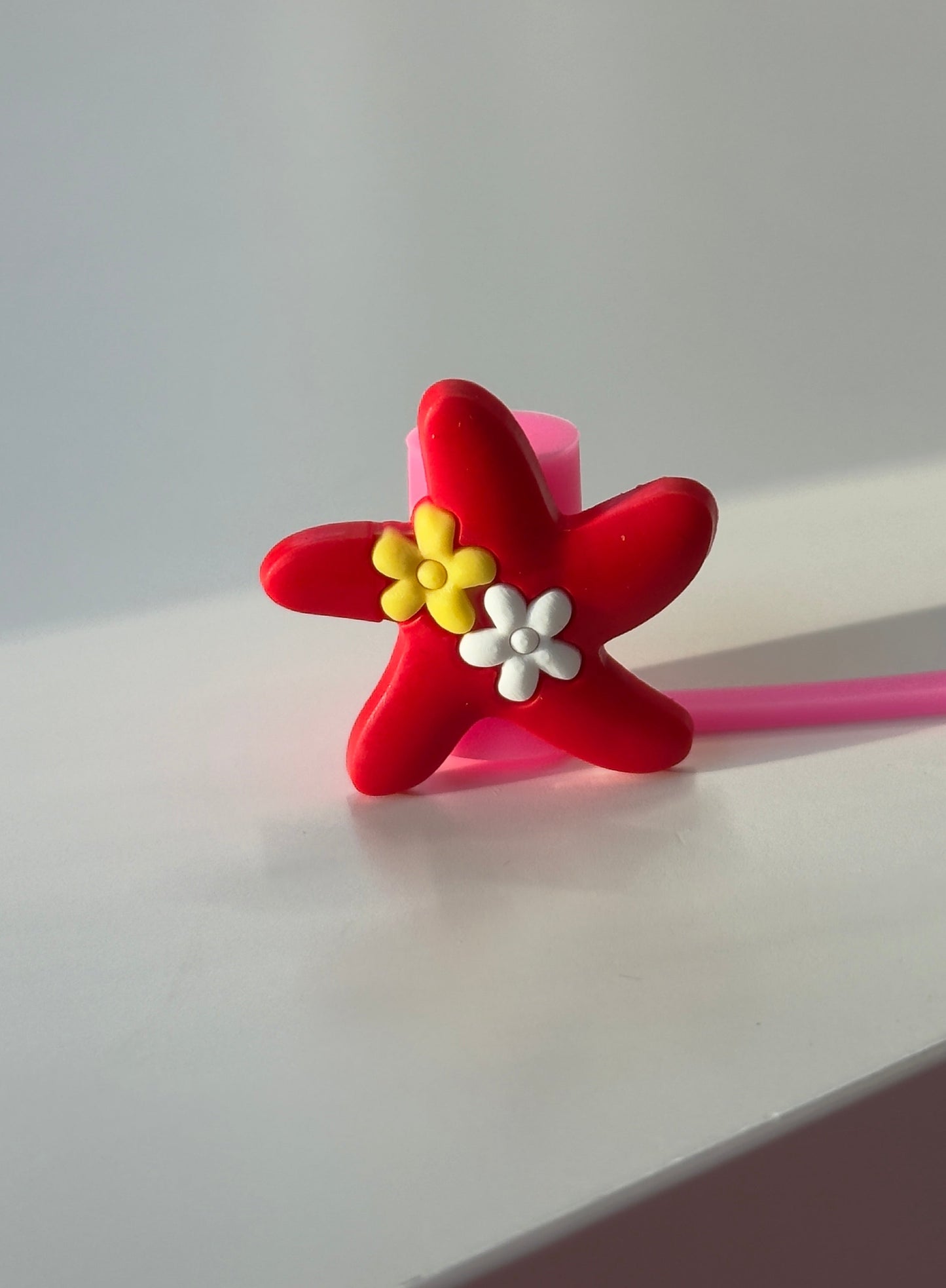 Red Star Straw Topper