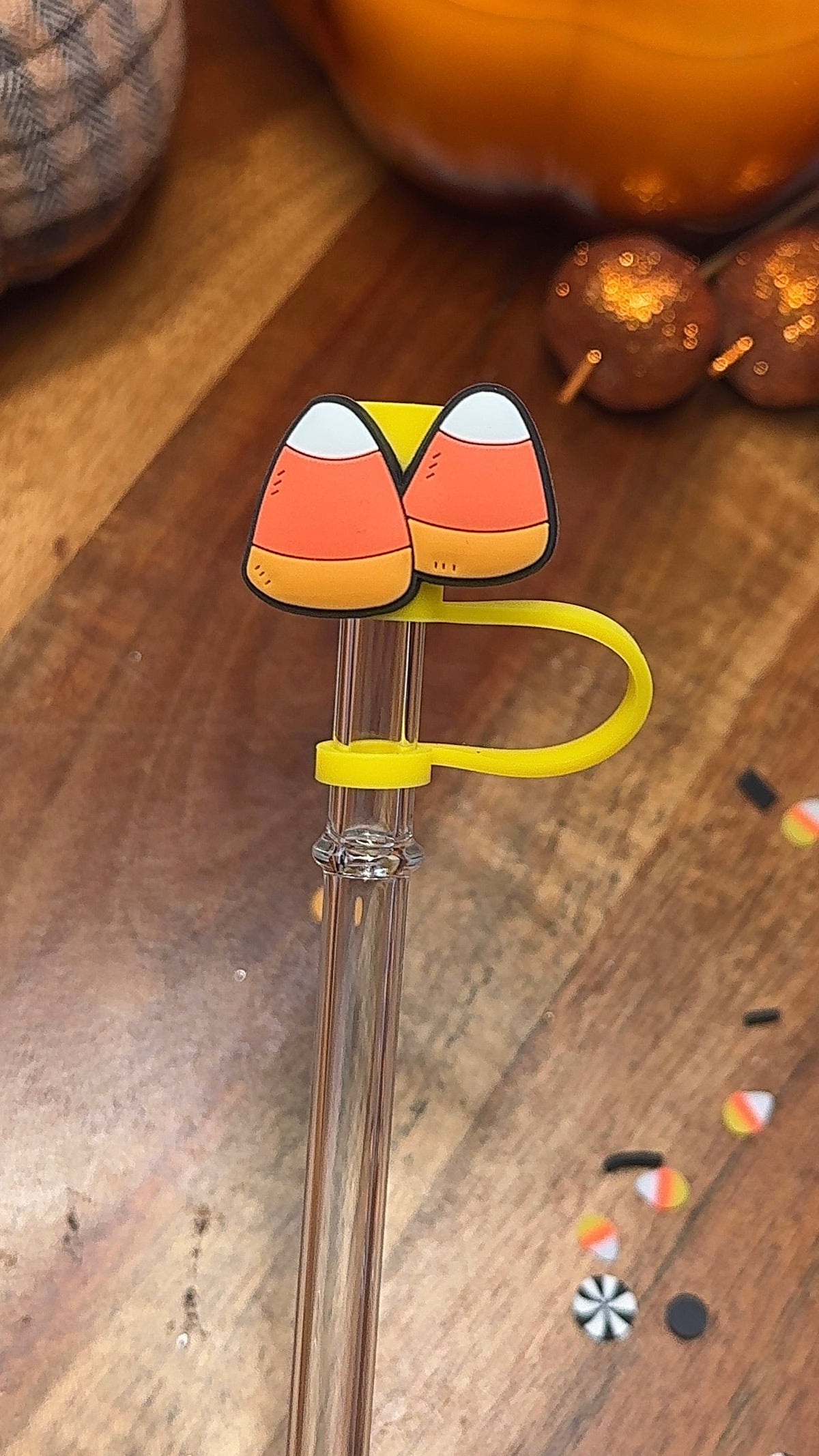 Candy Corn Straw Topper