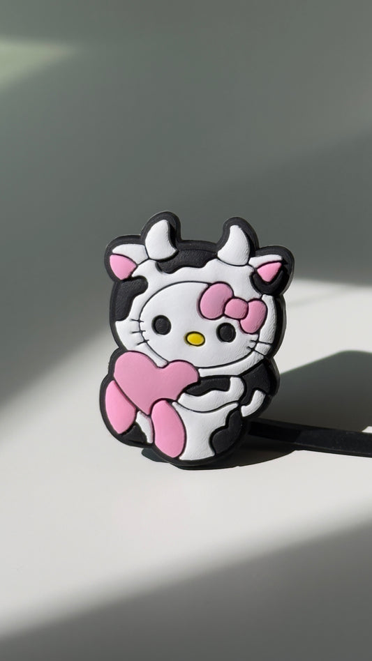 Cow HK Straw Topper