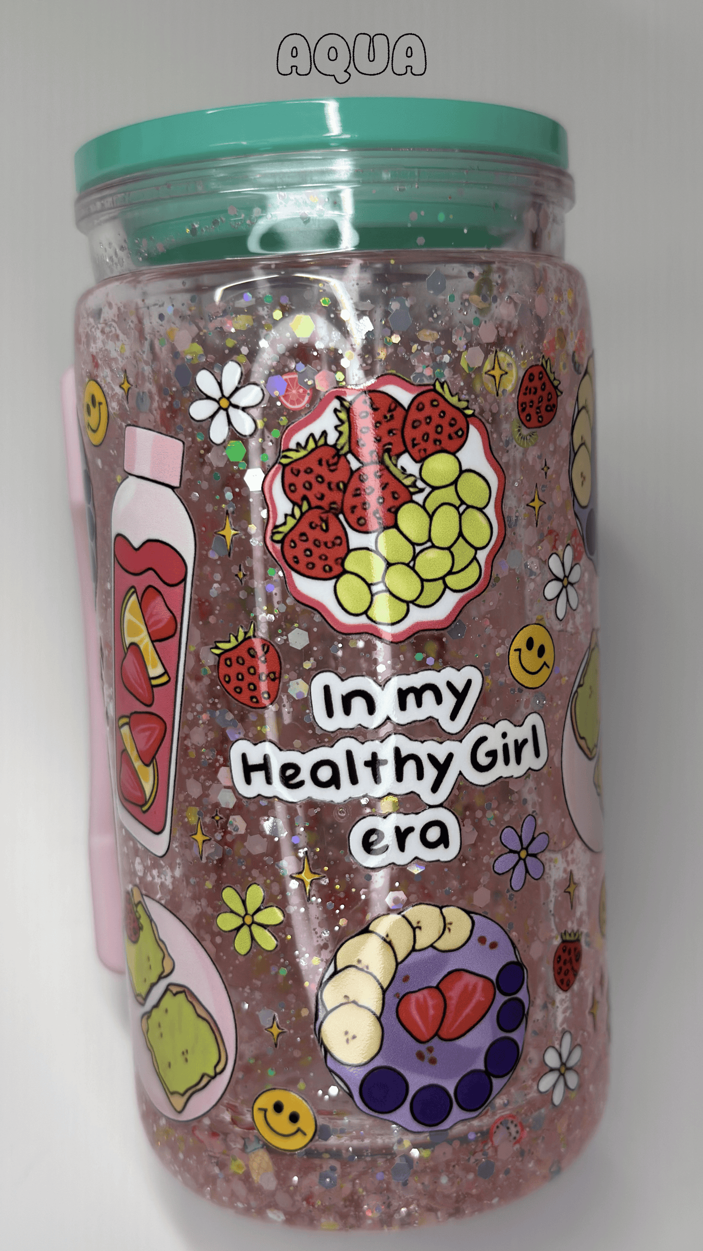 In my healthy girl era SnowGlobe tumbler