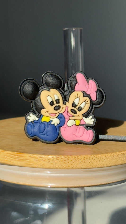 Baby Mickey & Minnie Straw Topper