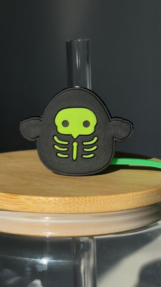 Skeleton Straw Topper