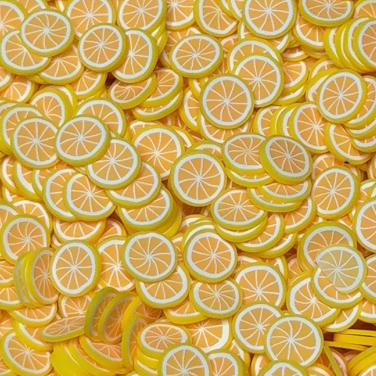Sunny Lemon Slices Polymer Clay 5mm