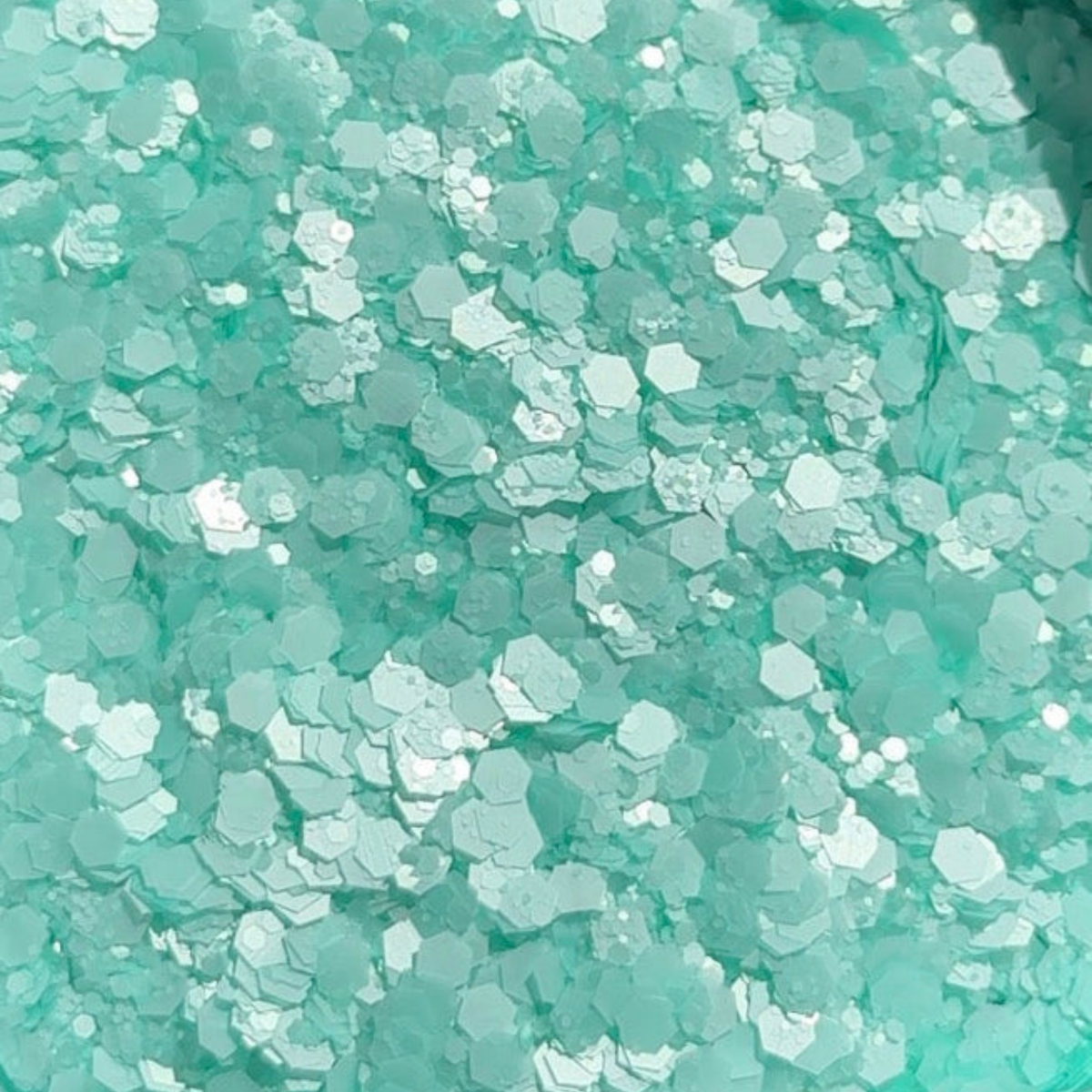 Aqua Breeze Chunky Glitter | Aqua Blue Glitter for SnowGlobe Tumblers