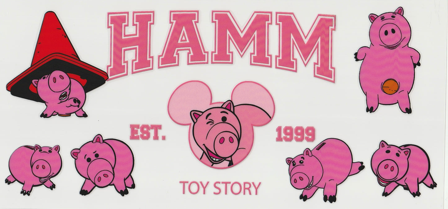 Hamm UV DTF Cup Wrap | 16oz Cup Decal