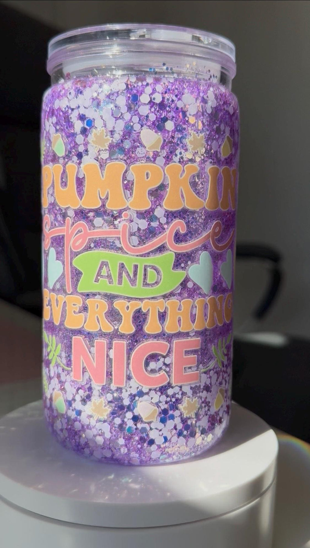 Pumpkin Spice And Everything Nice SnowGlobe Tumbler