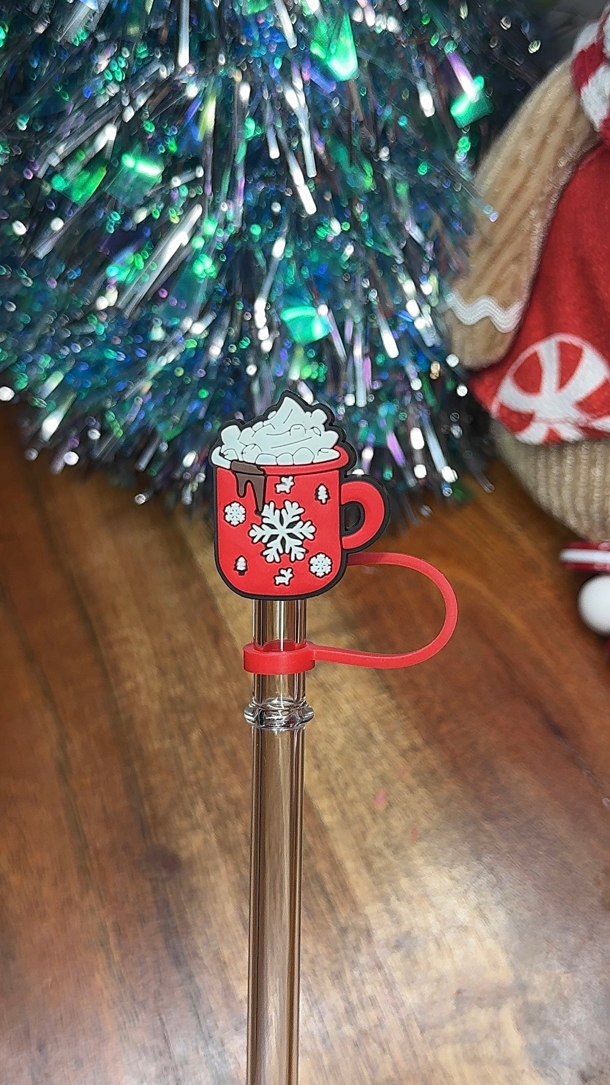 Christmas Hot Cocoa Straw Topper