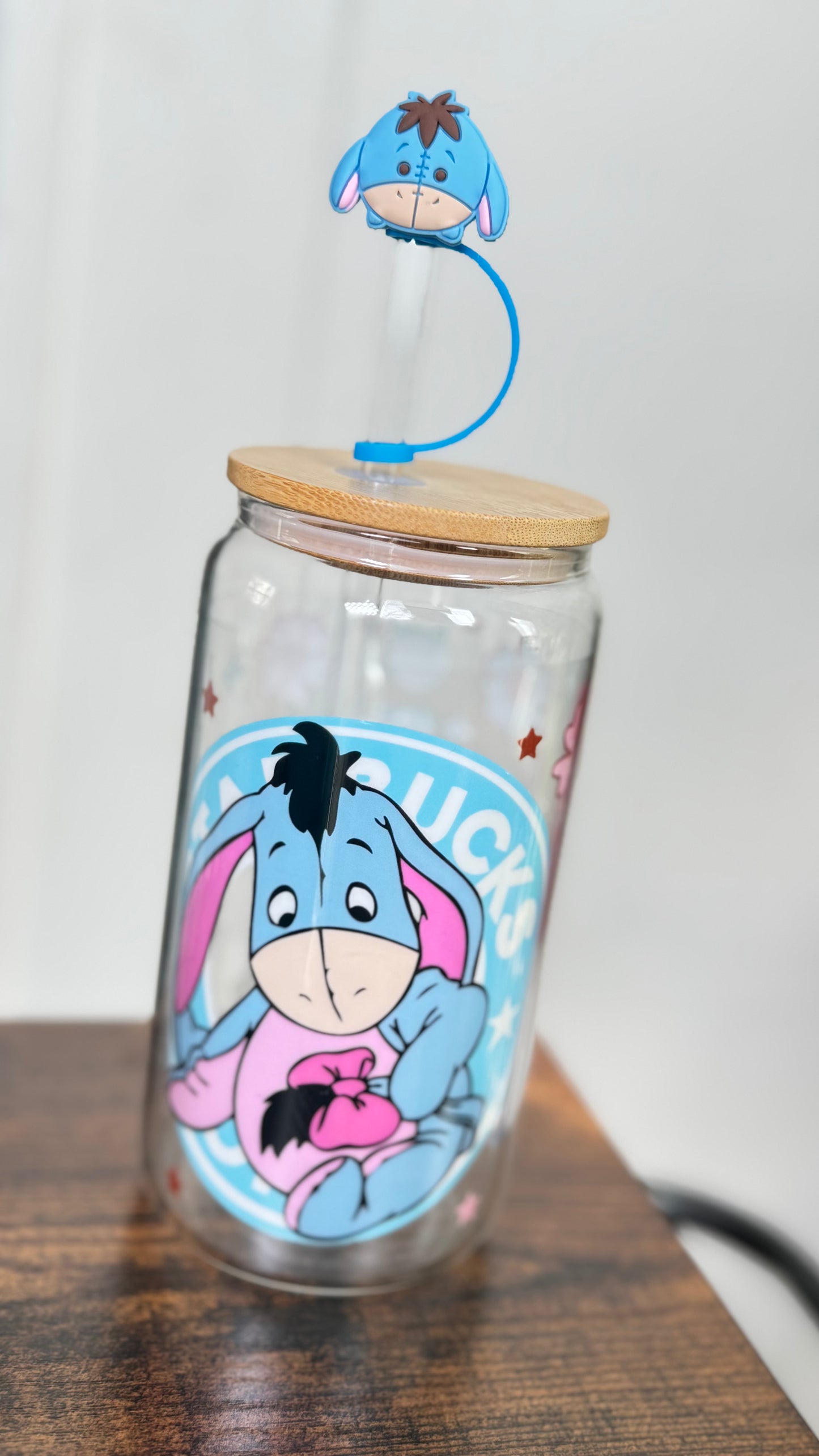 16oz Eeyore Glass Cup