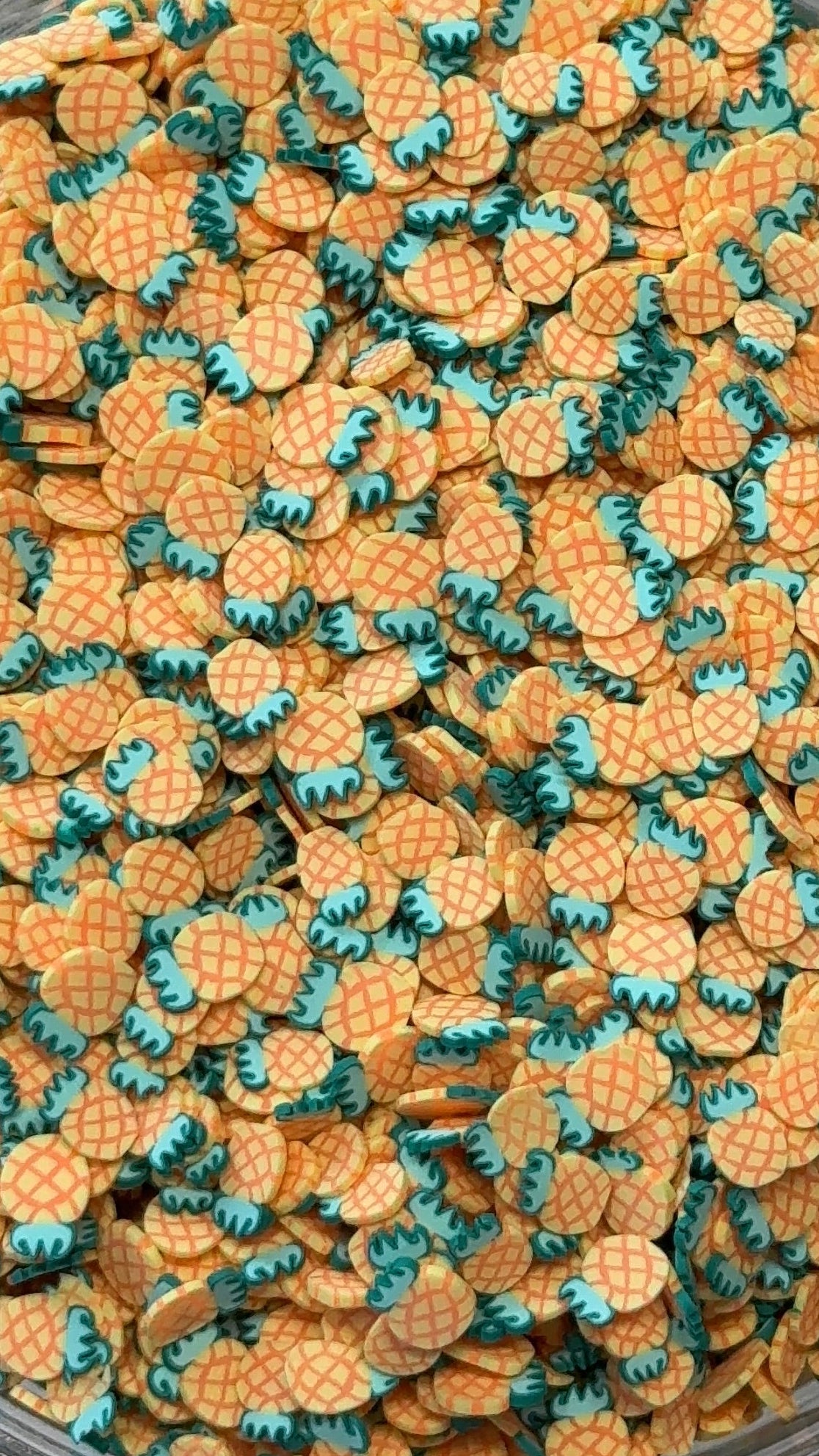 Pineapple Polymer Clay 5mm