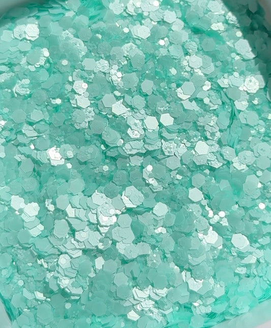 Aqua Breeze Chunky Glitter for Snow Globe Tumblers