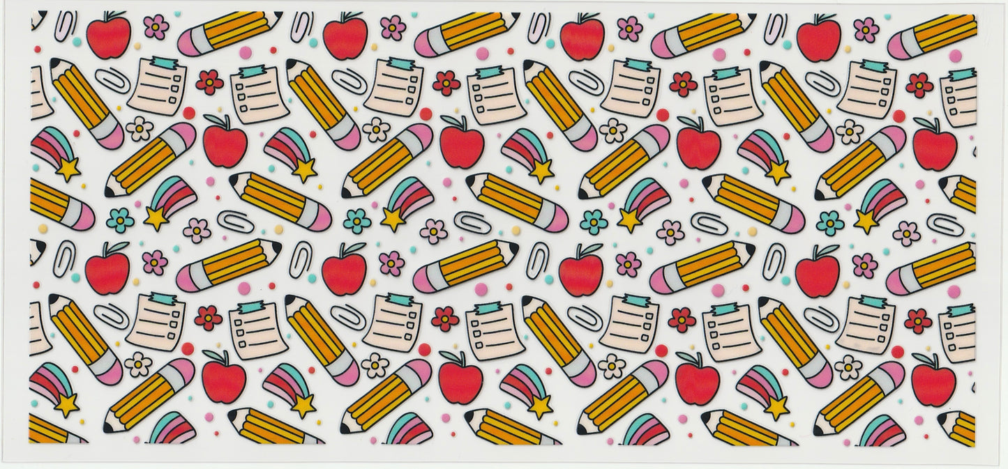 Teacher UV DTF Cup Wrap | 16oz Cup Decal