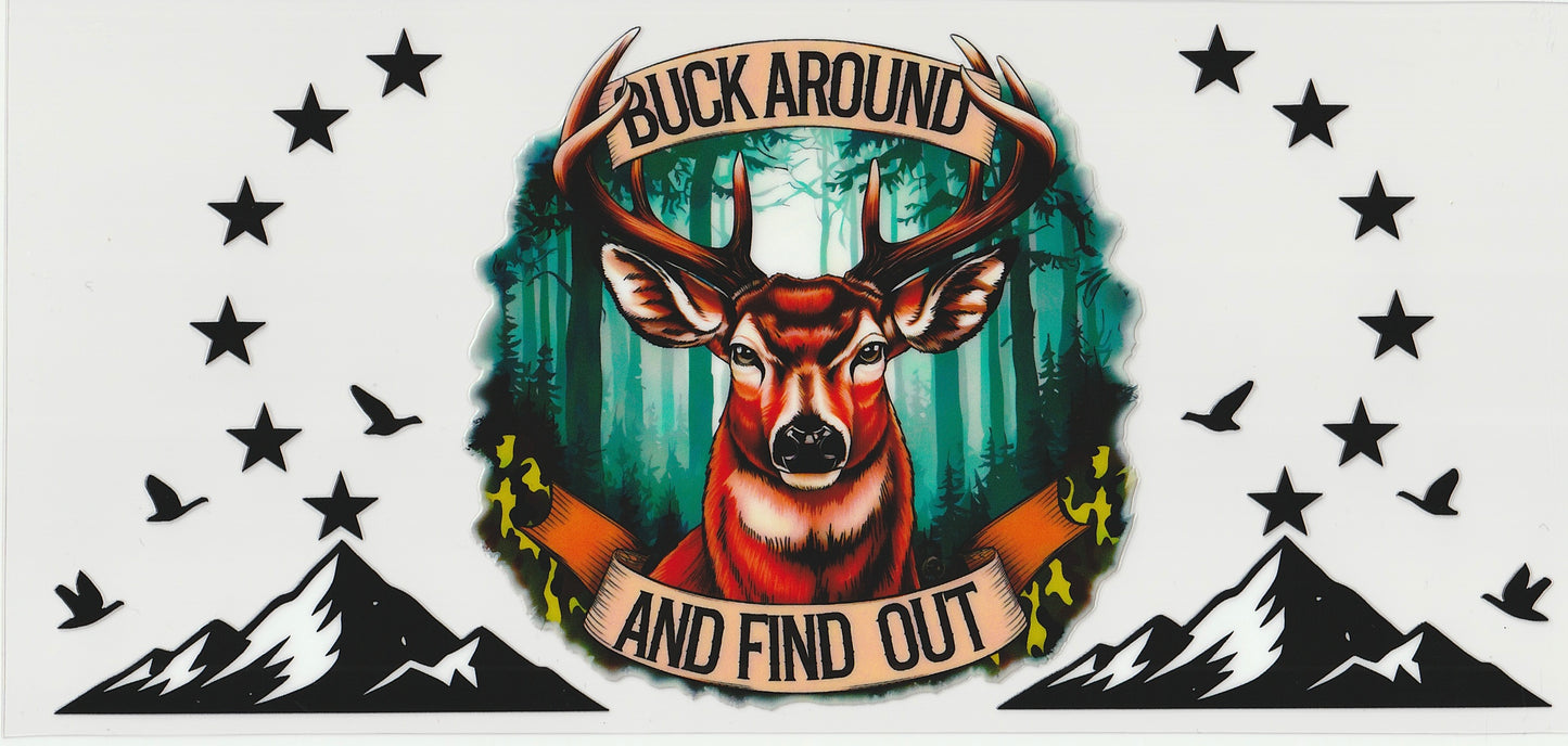 Hunting UV DTF Cup Wrap | 16oz Cup Decal