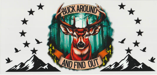Hunting UV DTF Cup Wrap | 16oz Cup Decal