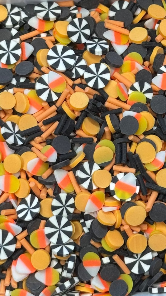 Candy Corn Confetti Polymer Clay 5mm