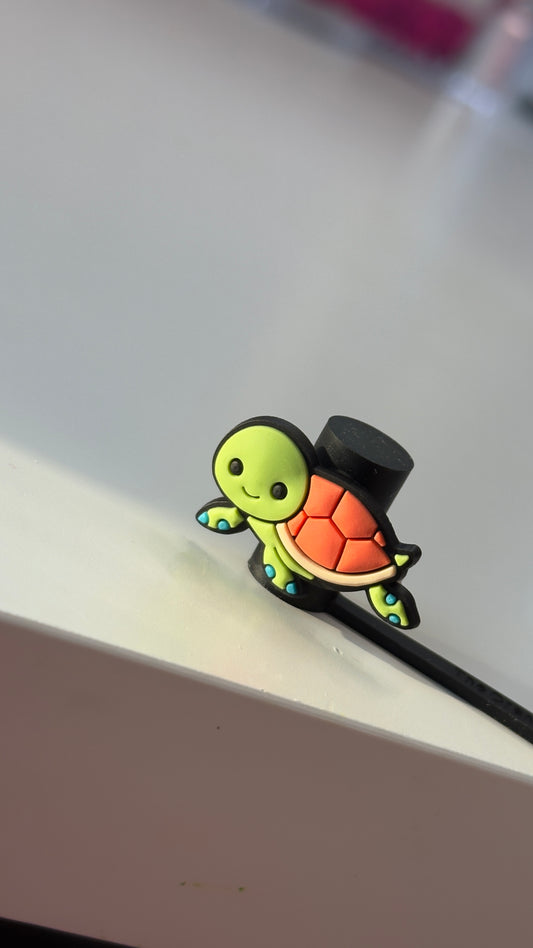 Turtle Straw Topper