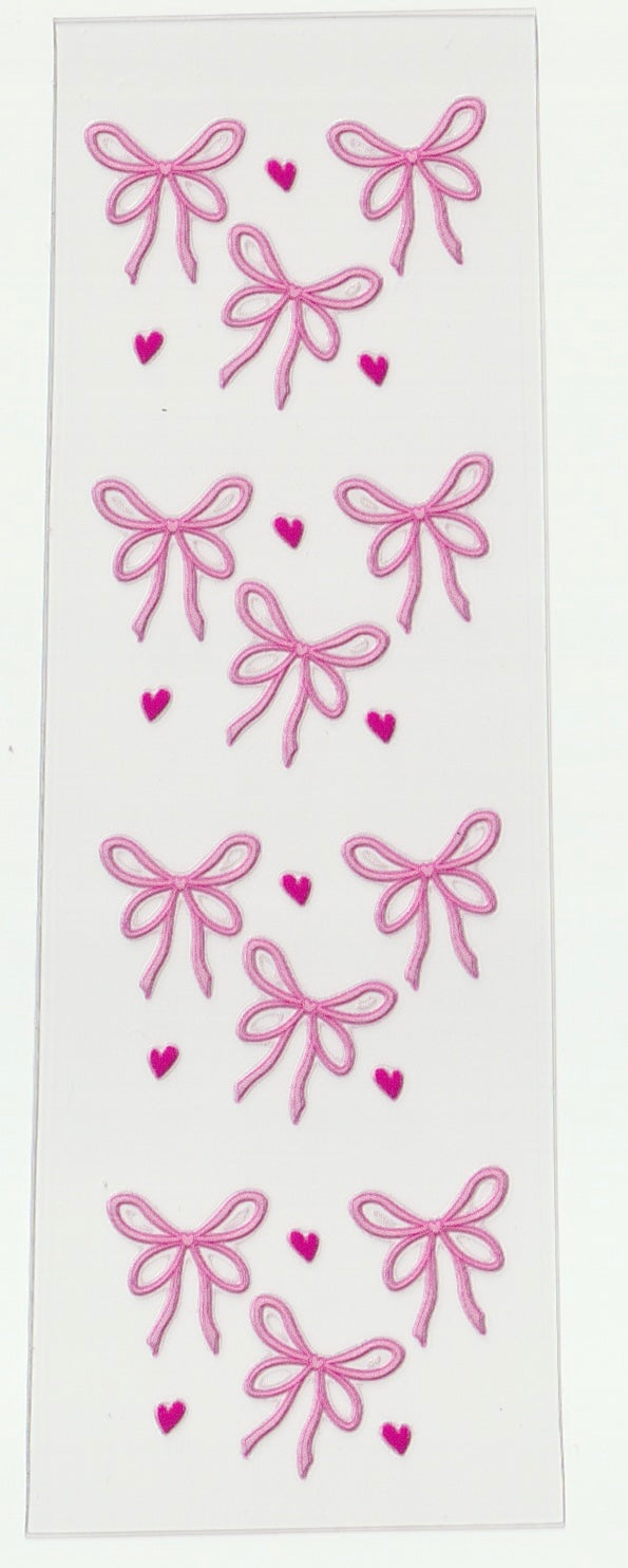 Pink bows w hearts pen wrap