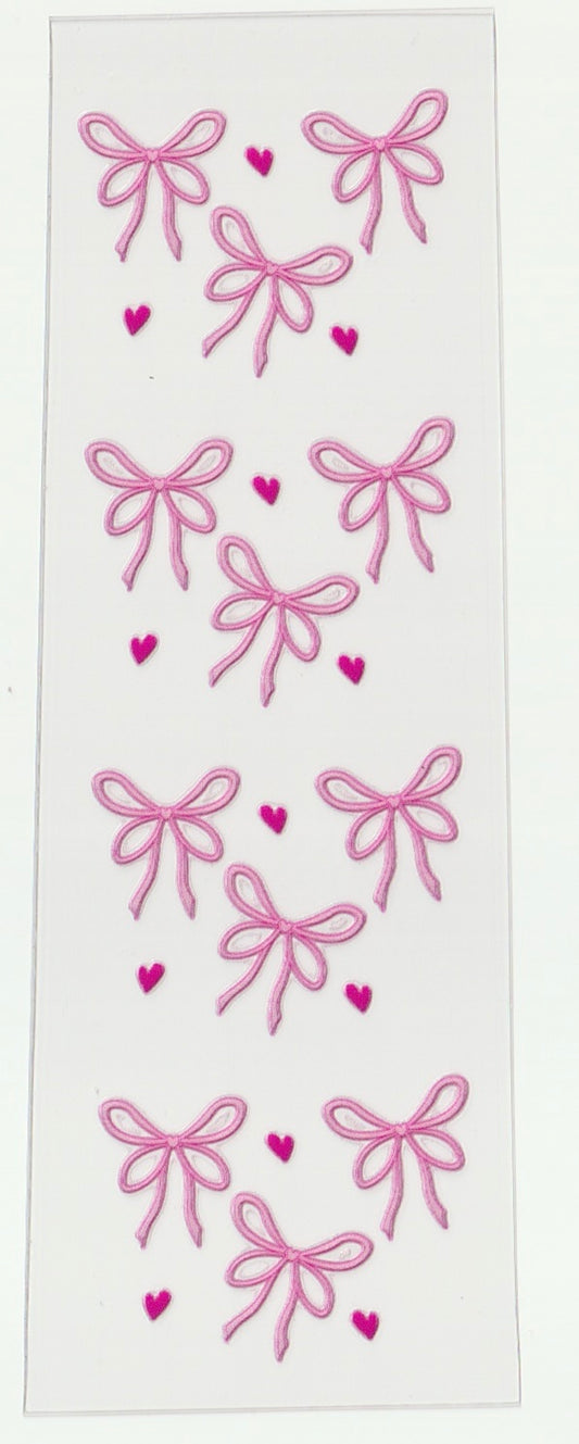 Pink bows w hearts pen wrap