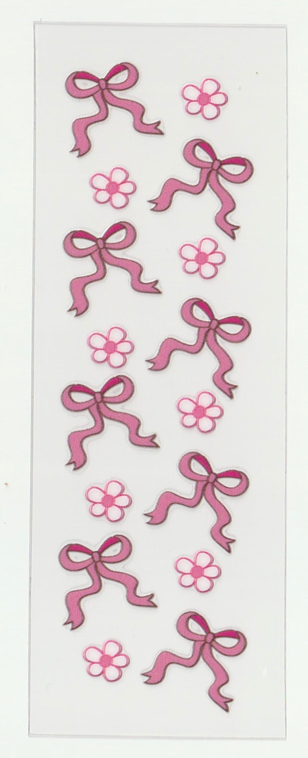 Pink Bows & Pink Flower Pen Wrap