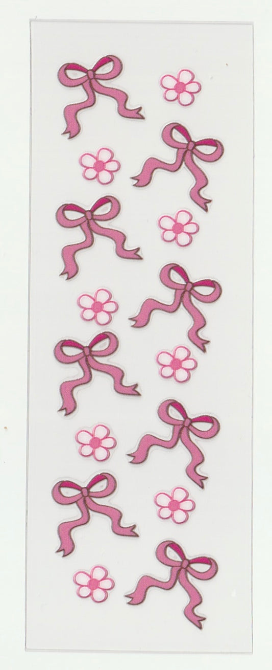 Pink Bows & Pink Flower Pen Wrap