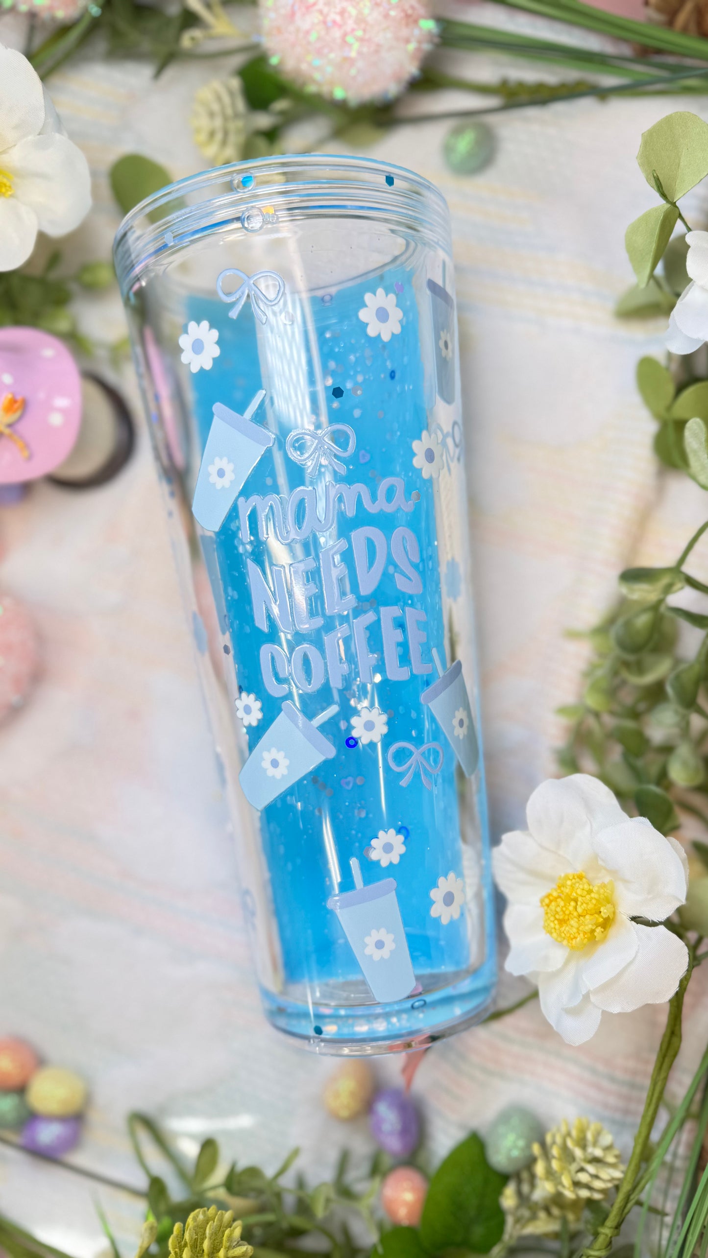 Mama needs coffee lava tumbler