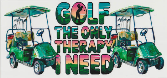 Golfing UV DTF Cup Wrap | 16oz Cup Decal