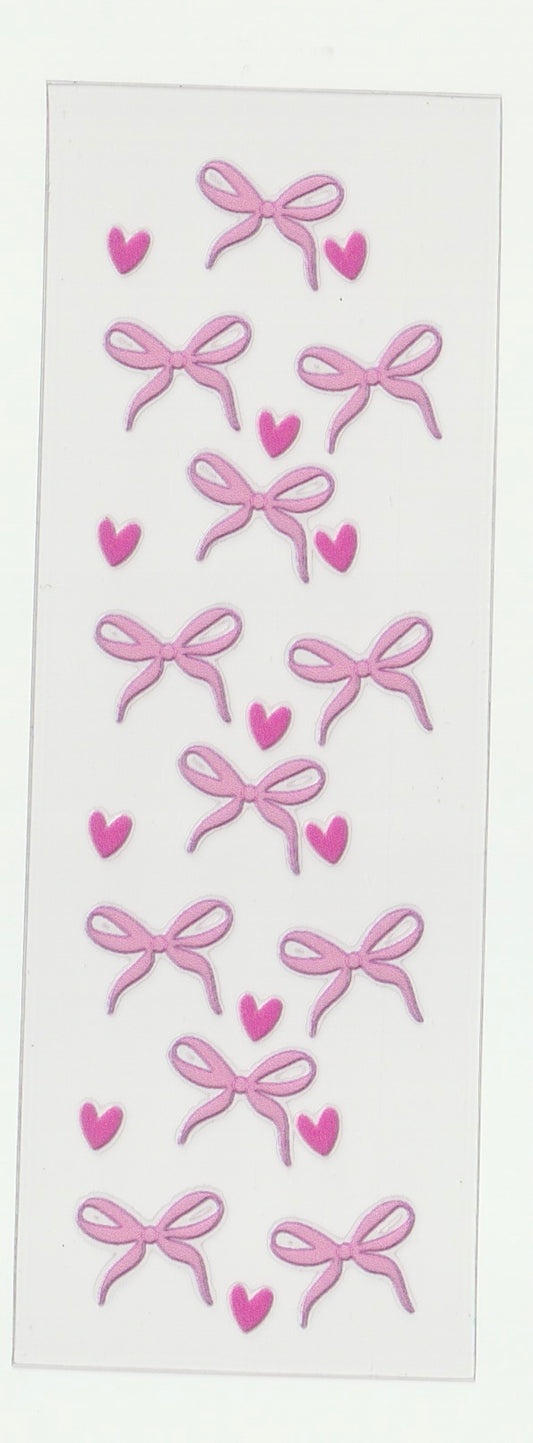 Pink bows w hearts pen wrap