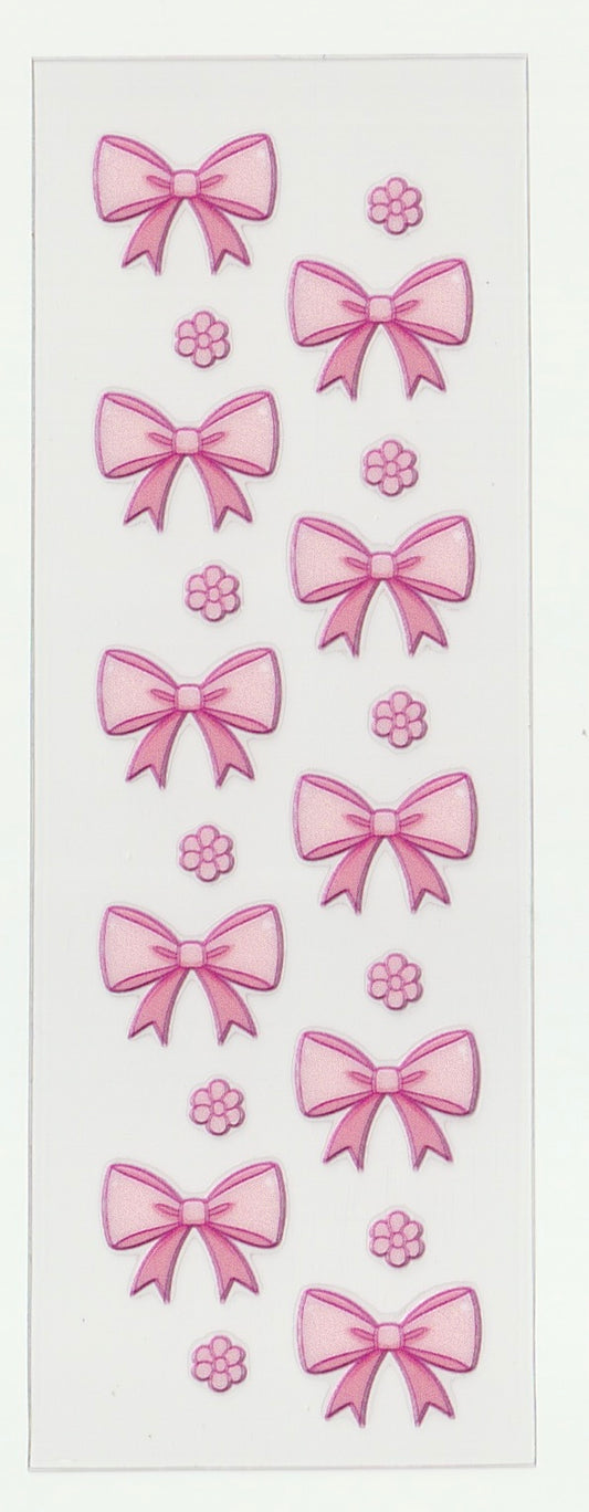 Pink bows w flowers pen wrap