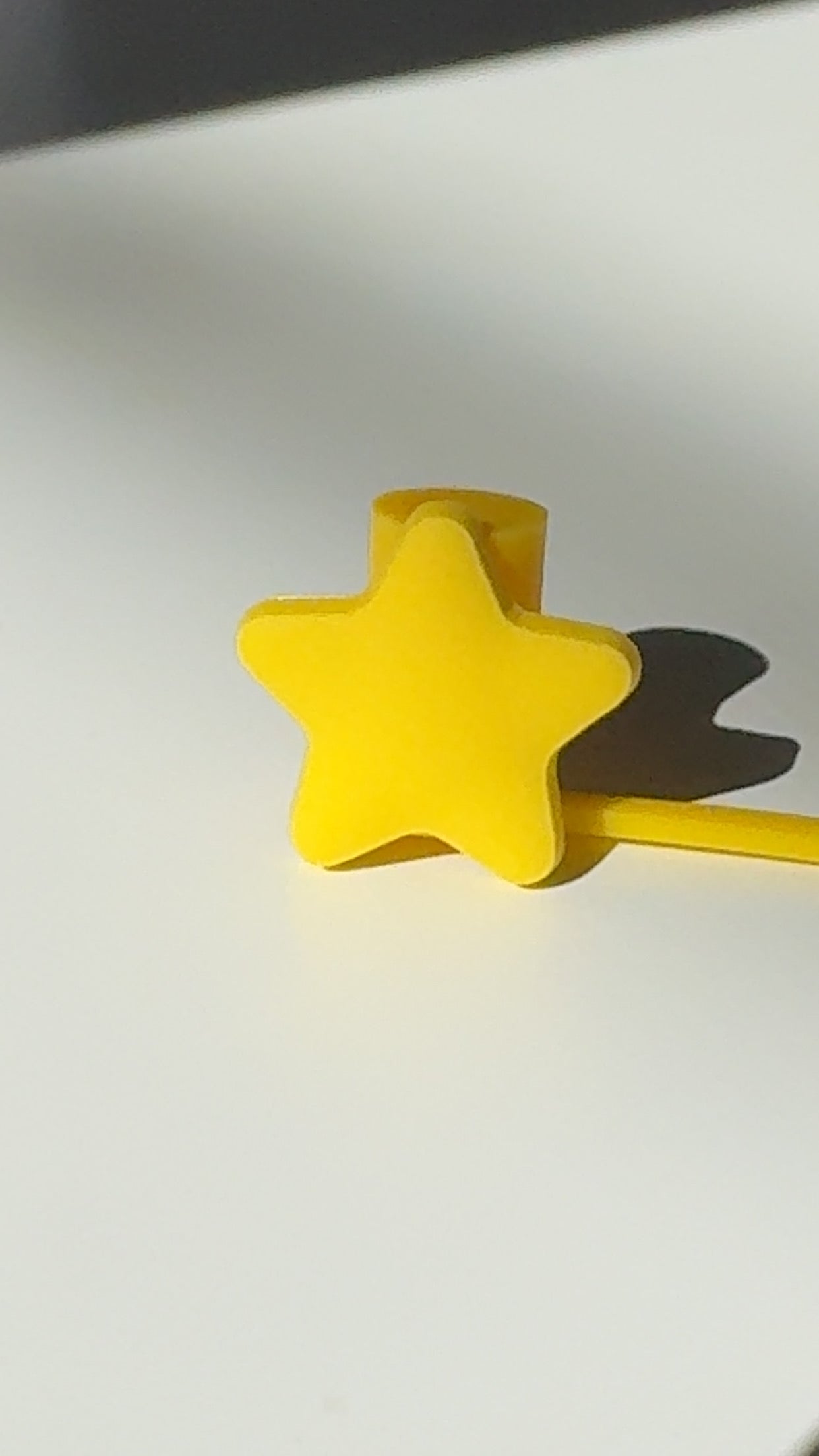 Yellow Star Straw Topper