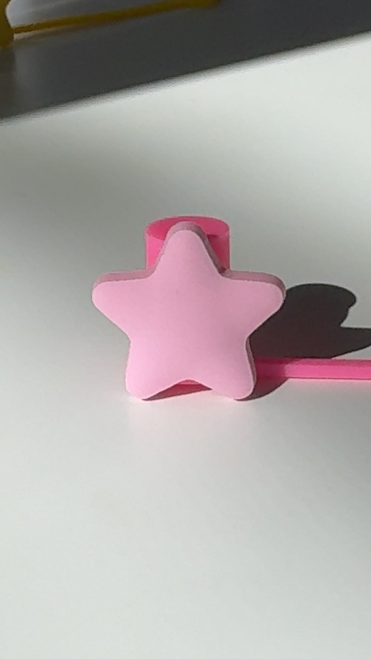 Pink Star Straw Topper