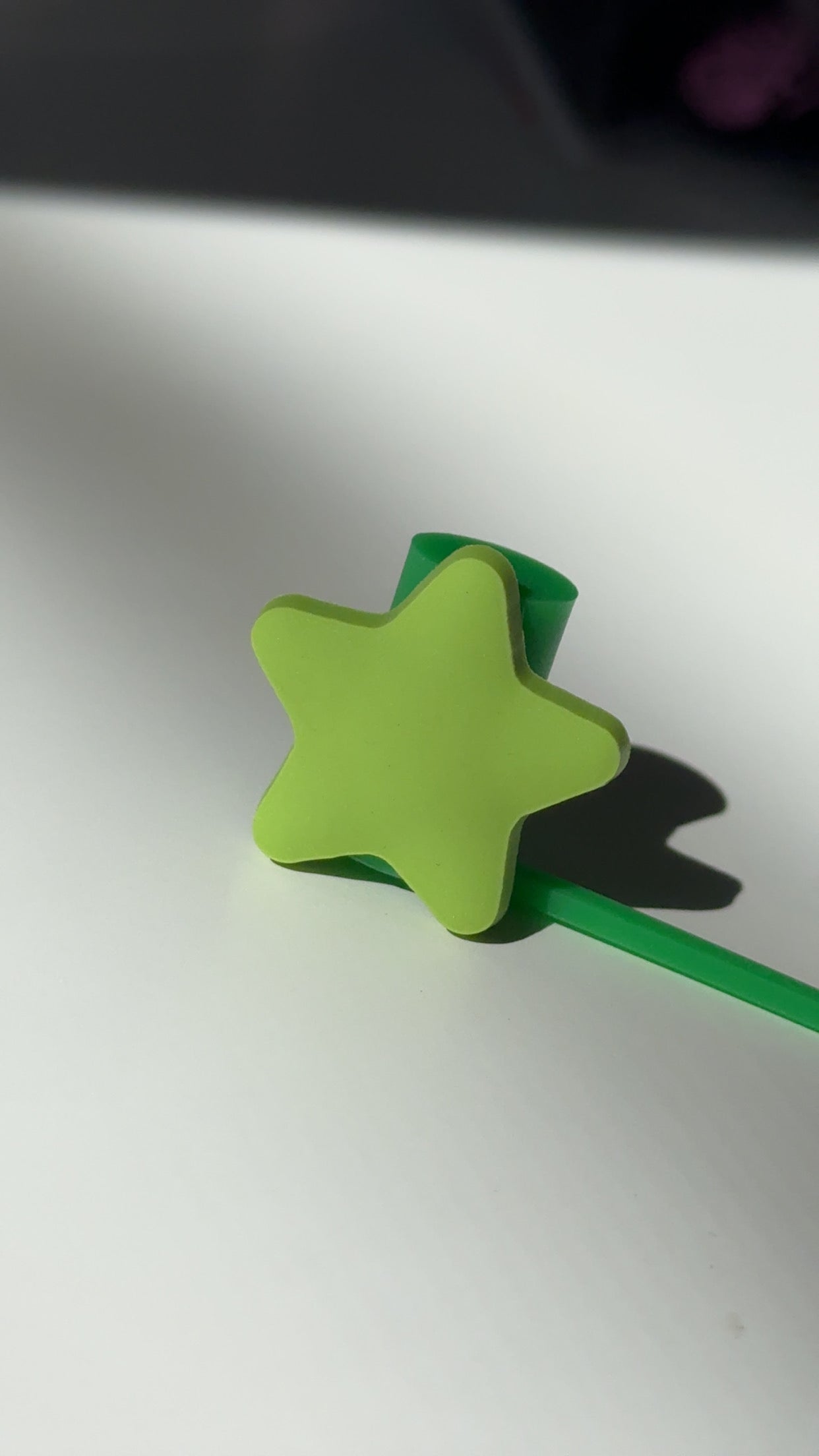 Green Star Straw Topper