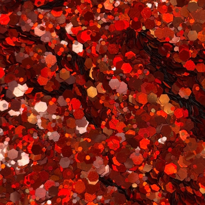 Classic Crimson Chunky Glitter | Red Glitter for SnowGlobe Tumblers