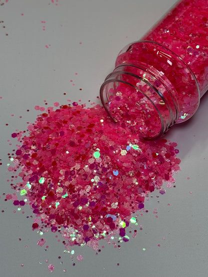 Fairytale Glitter Chunky Glitter | Pink Glitter for SnowGlobe Tumblers