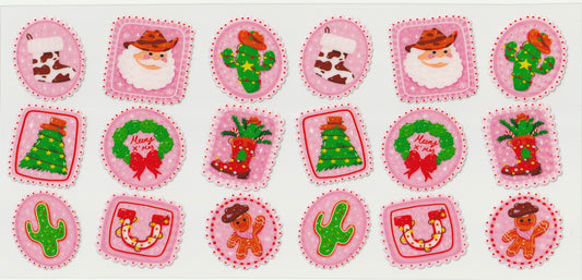 Christmas Stamps UV DTF Cup Wrap | Christmas Design | 16oz Cup Decal