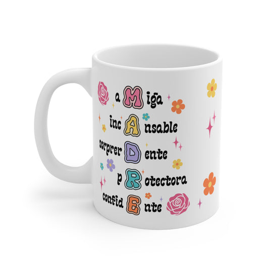 11oz Mothers Day White Glass Mug