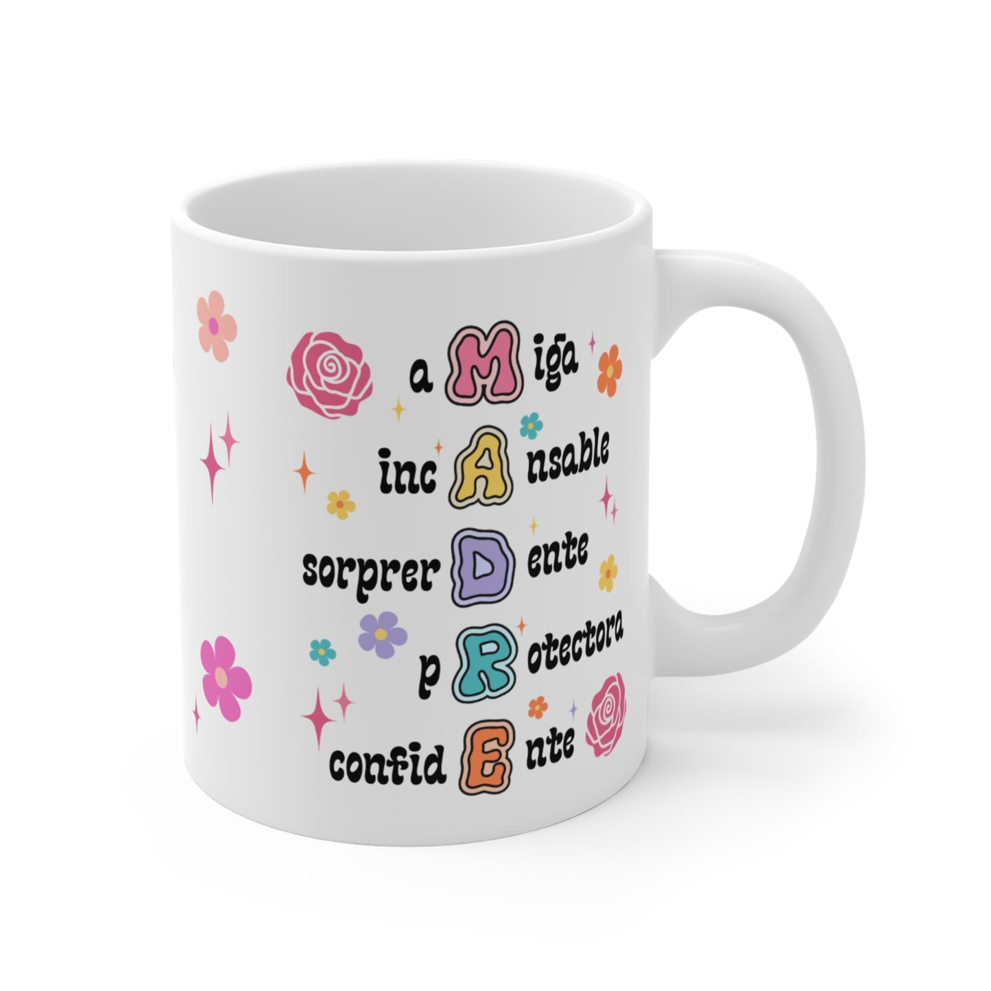 11oz Mothers Day White Glass Mug